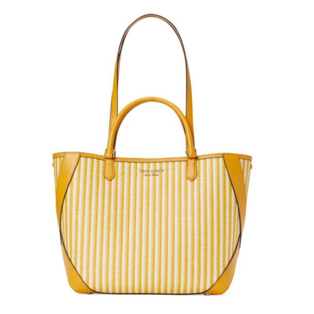*NWT* Kate Spade Buddie Striped Straw Small Tote